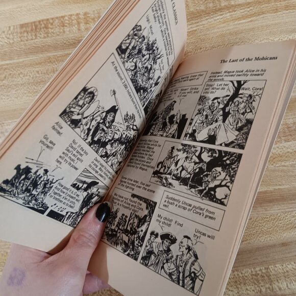 Last of the Mohicans James Fenimore Cooper B&W Pocket Classics Comic Vintage Pb - Picture 6 of 6